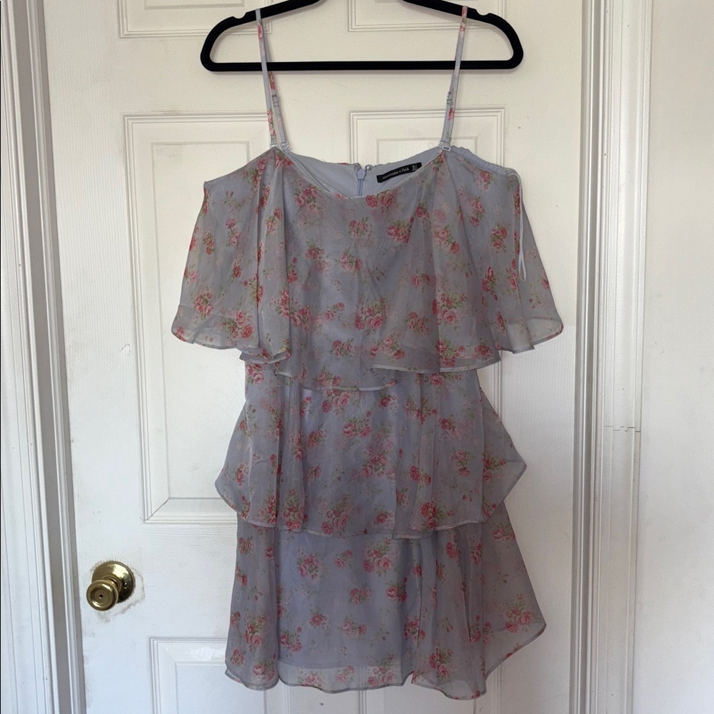 Abercrombie & Fitch Organza Tiered Mini Dress - Picture 3 of 8
